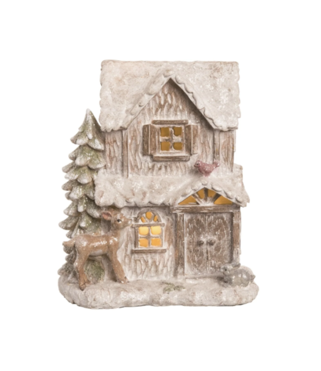 Maison illuminée décorative-Motifs Bambi, Lapin