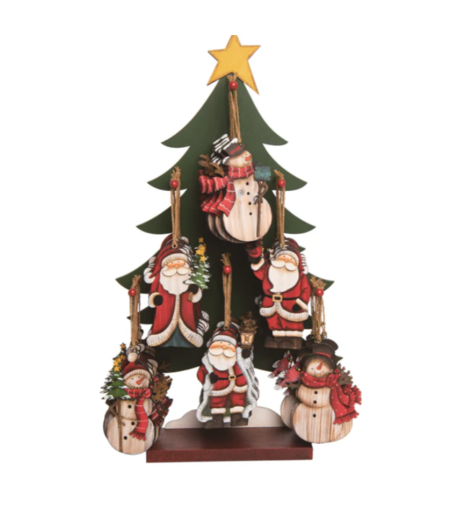 Ornements décoratifs en bois rustique