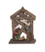 Crèche de Noël décorative en bois