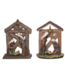 Crèche de Noël décorative en bois