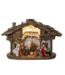Crèche rustique illuminée 13 po