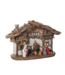 Crèche rustique illuminée