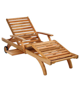 Chaise longue Capri ultra teck