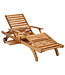 Chaise longue Capri ultra teck