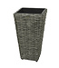 Pot faux osier anthracite