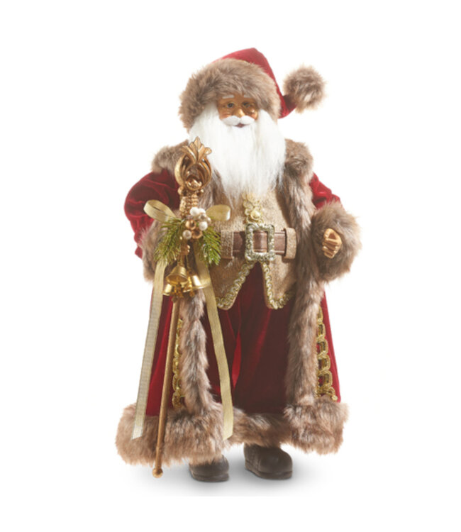 Père Noël luxueux rouge et or