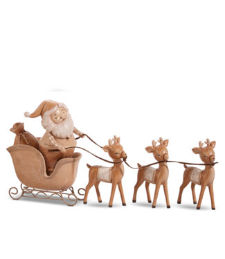 Père Noël et ses rennes