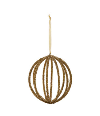 Boule de Noël or vieilli