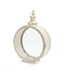 Lanterne de métal ronde blanche