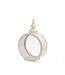 Lanterne de métal ronde blanche