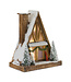Chalet de ski illuminé 13.75 po x 16,5 po