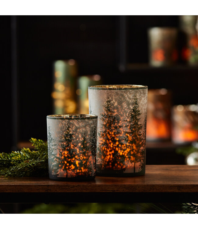 Chandelier sapin vert et gris