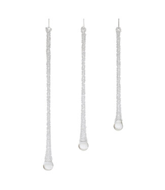 Glaçon goutte en verre