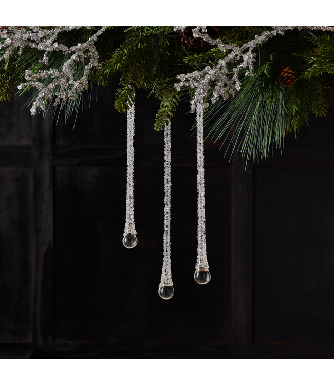 Glaçon goutte en verre | Translucide