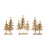 Sapins en métal or 23,5 po