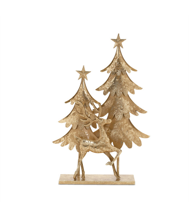 Sapins en métal or 23,5 po