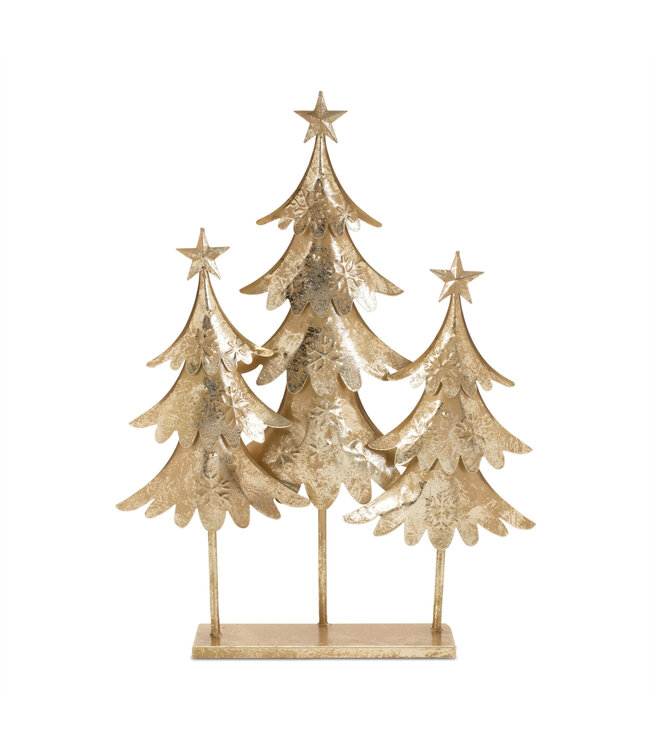 Sapins en métal or 23,5 po