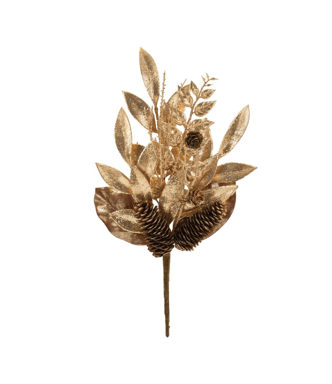 Pic eucalyptus et cocottes or 14 po