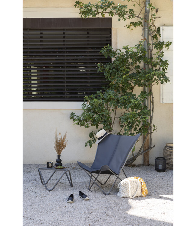 Fauteuil papillon Pop Up XL gris foncé | Élégance et confort intemporel