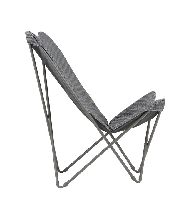 Fauteuil papillon Pop Up XL argent | Confort nomade pour intérieur et extérieur