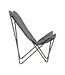 Fauteuil papillon Pop Up XL argent | Confort nomade pour intérieur et extérieur