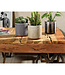 Cache-pot terre cuite beige ligné 5 po