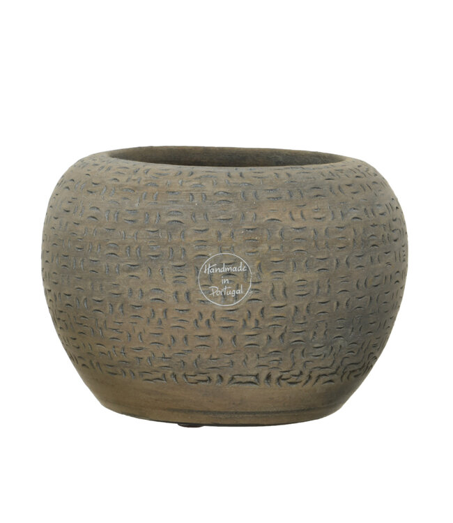 Cache-pot en terre cuite brun 7,5 po