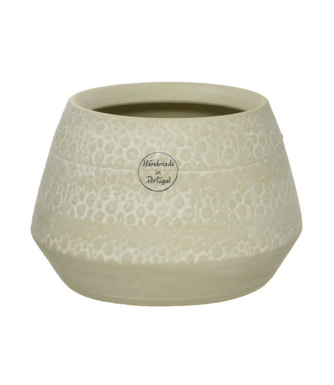 Cache-pot en terre cuite beige 7,5 po