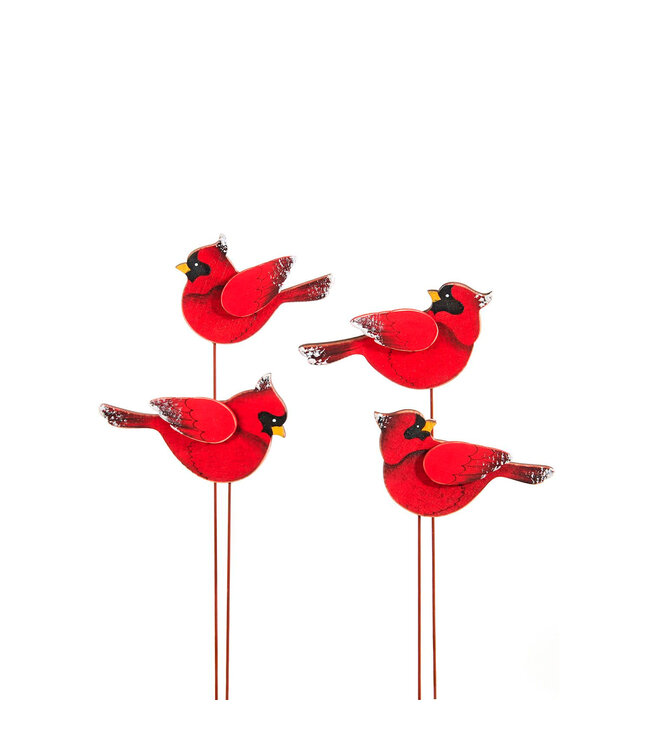✨ Cardinal sur bâton – Apportez une touche festive et naturelle à vos décorations de Noël