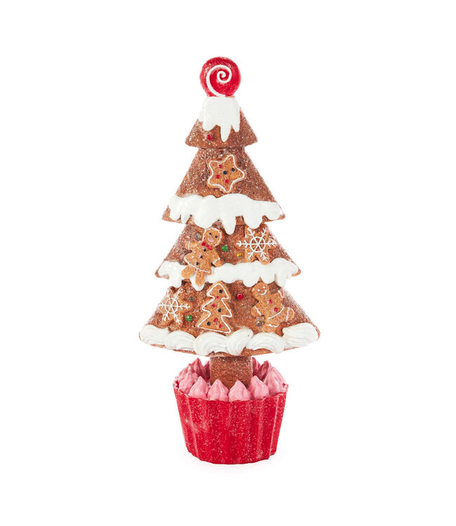 Sapin LED biscuits pain d'épices 12 po