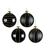 Boule de verre noir et or