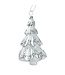 Ornement sapin transparent en verre