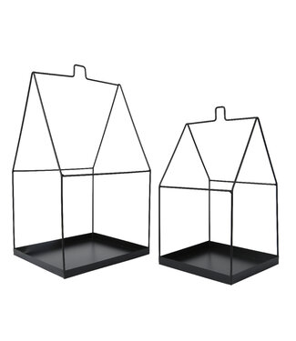 Ossature maison en métal noir