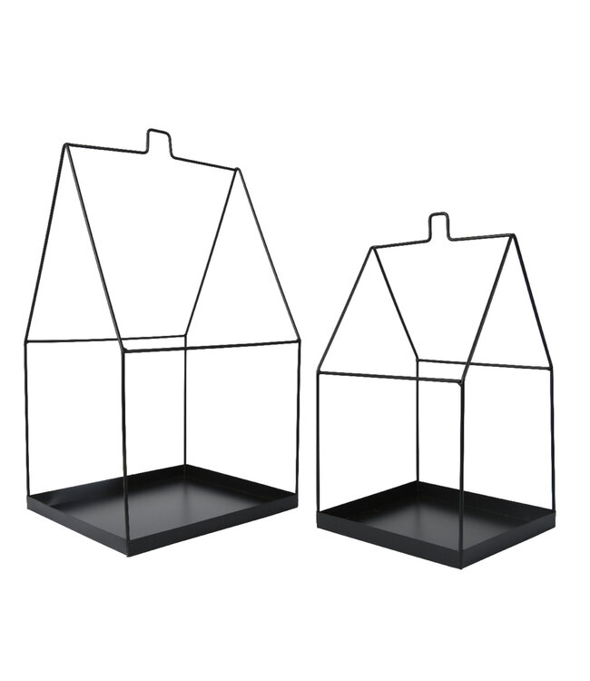 Ossature maison en métal noir