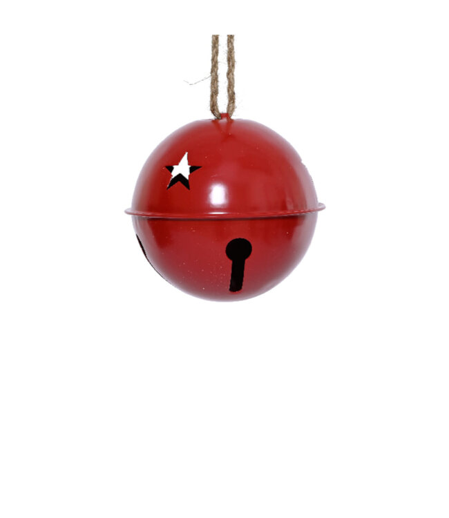 Grelot en métal rouge