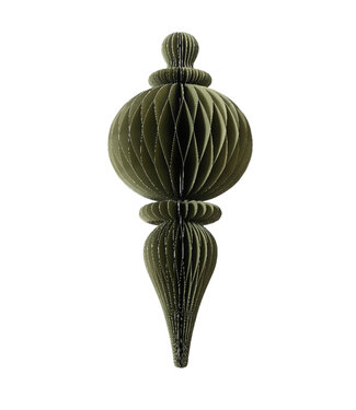 Ornement en papier vert 31,5 po