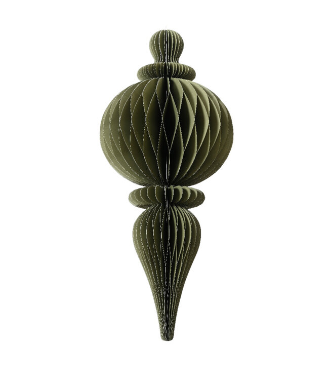 Ornement en papier vert 31,5 po
