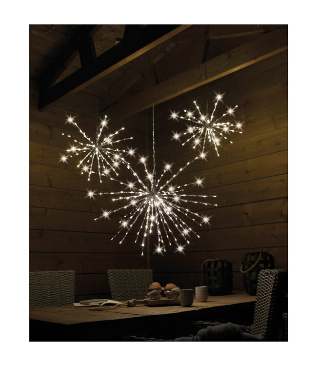 Étoile lumineuse LED blanc chaud