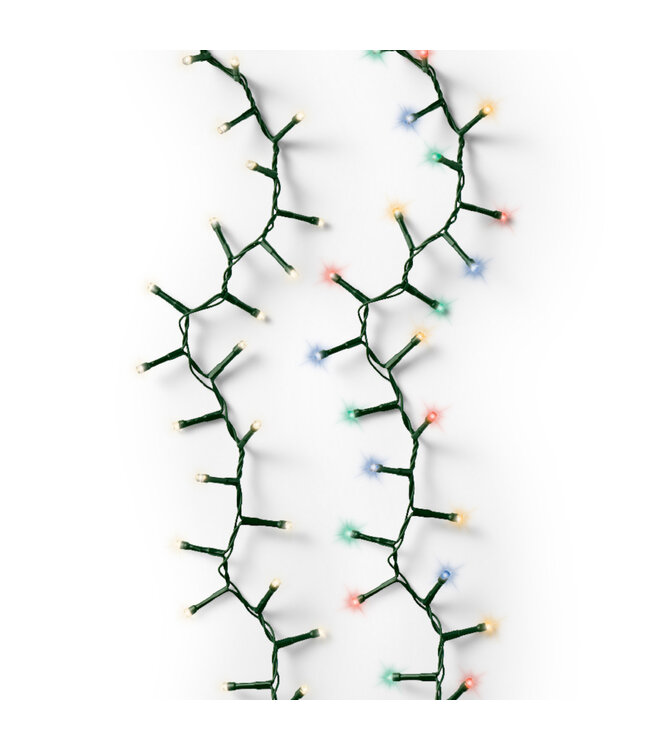 Lumières compact LED fils vert blanc chaud et multi-couleurs