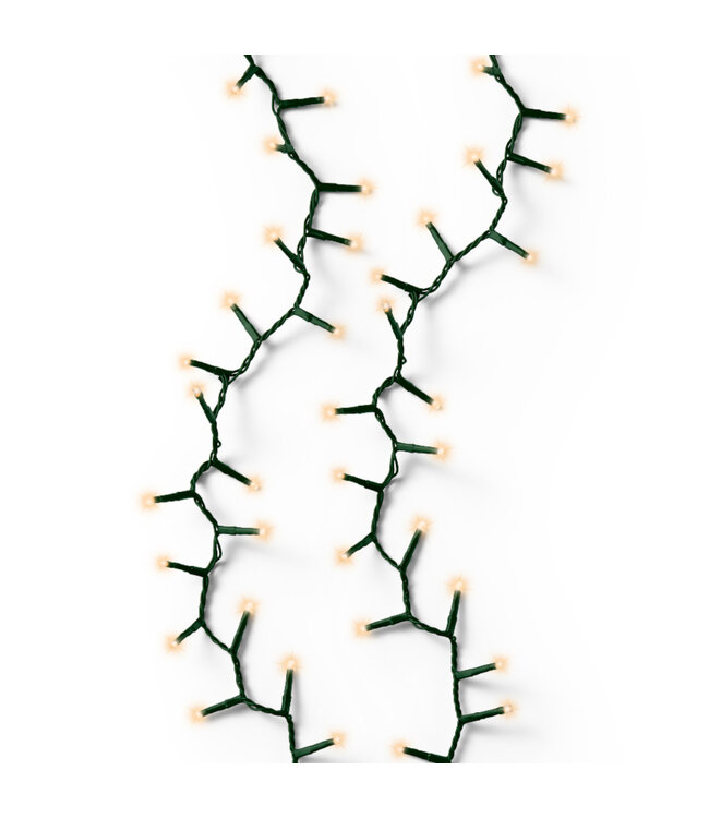 Lumières compact LED fils vert blanc classique