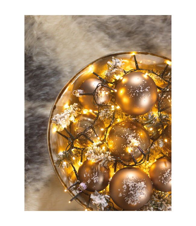 Lumières compact LED fils vert blanc chaud | Ambiance féérique raffinée