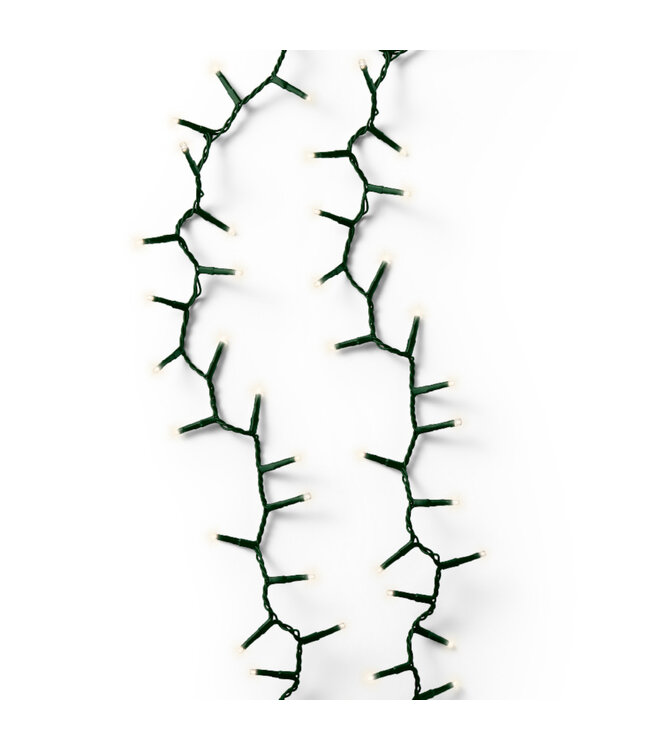 Lumières compact LED fils vert blanc chaud | Ambiance féérique raffinée