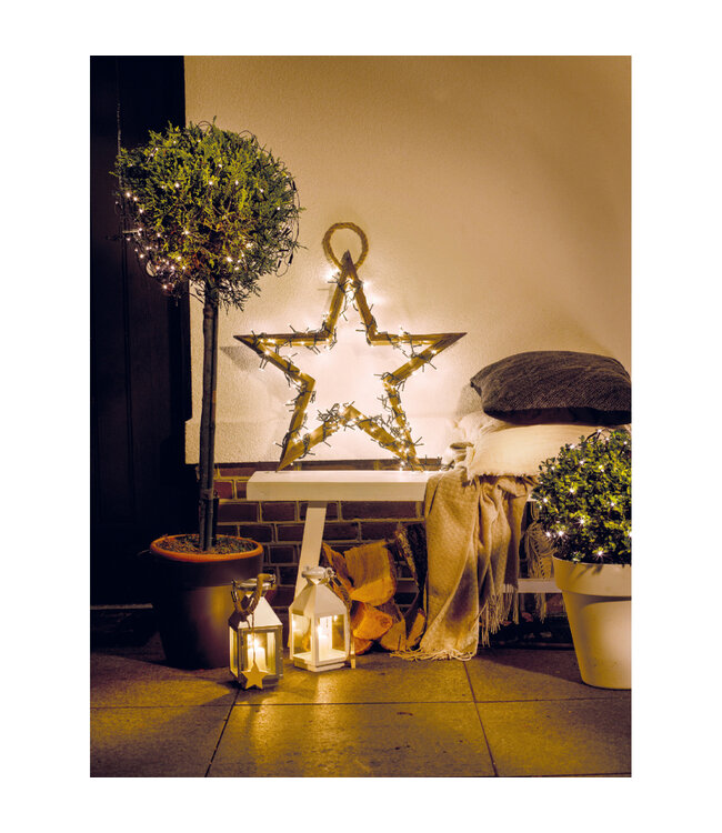 Lumières compact LED fils vert blanc chaud | Ambiance féérique raffinée