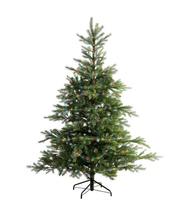 Lumières scintillantes LED fils argent multi-couleurs