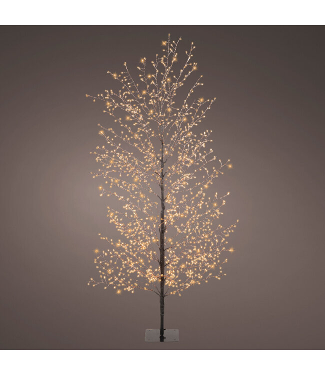 Arbre LED 1350L blanc classique | Décoration extérieure pour la maison