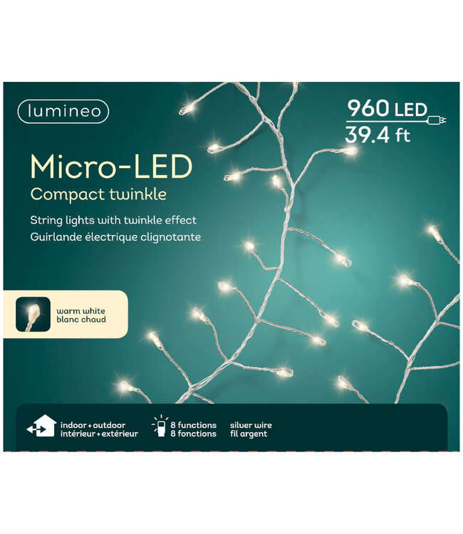 Lumières micro LED Compact blanc chaud