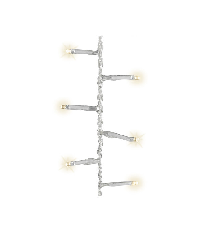 Lumières LED compact fils transparent blanc chaud