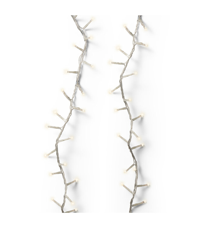 Lumières LED compact fils transparent blanc chaud | Éclat blanc chaud, magie discrète