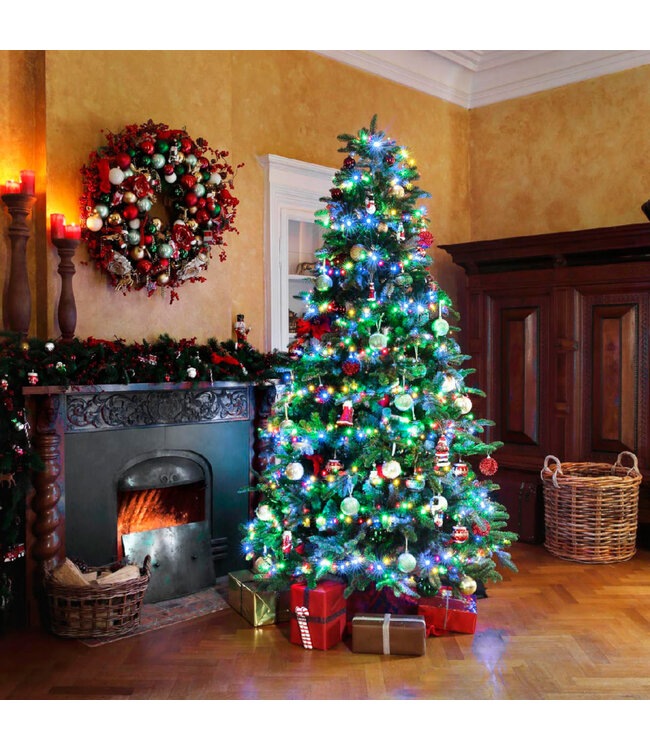 Lumières compact LED fils vert multi-couleurs