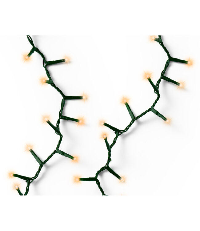 L✨ Lumières compactes LED – Fils vert, lumière blanche chaude pour une ambiance festive ✨